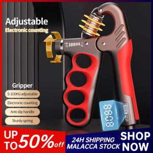 Professional Hand Grip 5-100Kg Adjustable Electronic Counter Resistance Hand Gripper Fitness Hand Exerciser Grip