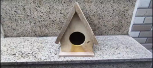 Tổ chim yến phụng bằng gỗ Tổ trang trí sân vườn kích thước 21×18×18cm