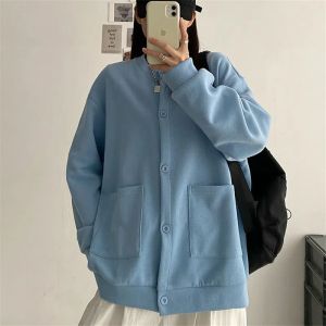 IELGY womens korean style simple sweater loose all match long sleeves