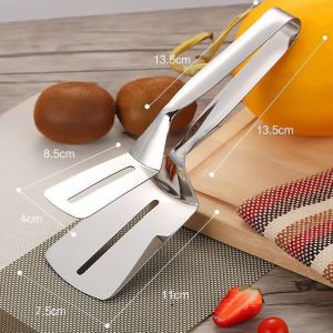 Kẹp Inox Gắp Thức Ăn Xẻng Lật Thực Phẩm Chiên Đồ Ăn Bằng Inox