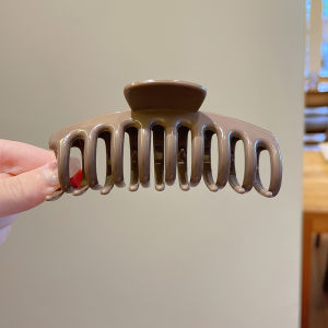 Simplicity Soft Silicone Keel Hair Clip for Woman Solid Color Elegant Shark Clip Fashionable Girl Back Head Hair Clamp