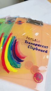 Topla Clipboard Transparan 708 Papan Dada Alas Ujian Lucu Papan Jalan Premium Papan Jalan Sekolah