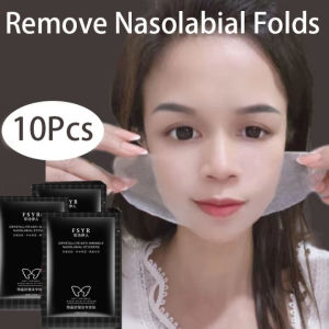 10Pcs Hyaluronic Acid Microcrystalline Lifting Decree Patch Beauty Face Nutrition Wrinkle Removal Lift Sticker Collagen Moisturizing Frown Lines Removal Patch Instant Beauty Nasolabial Folds Anti-Wrinkle Mask Anti-Aging Stickers Face