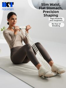 naokten | Tummy Reducing Exercise Assistance Foot Pedal Resistance Band