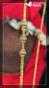 Gold Plated Moggupu Thali Chain | Indian Mop Chain -