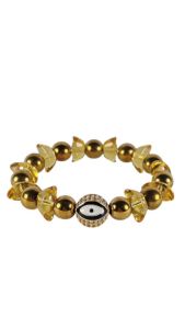 This Ultimate Money Magnet bracelet is not only a stylish accessory but also a powerful lucky charm designed to attract wealth and protection.  Material: Made with natural gemstones including Citrine Wealth Pot Gold Hematite and Evil Eye Rhinestones
