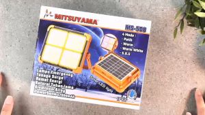 Lampu Emergency Professional Mitsuyama MS-508 IP66 50 Watt Power Bank Solar Cel Original