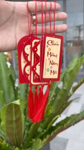 Tag Treo Trang Trí Tết Trang Trí Cành Đào Cành Mai - Mang Lại Tài Lộc & May Mắn - Set 6 Dây