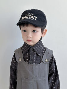 Baby Beret Hat Outdoors Sunshade Cap Autumn Winter Duckbill Forward Style Childrens Fashionable round Top Velvet Cap for Travel