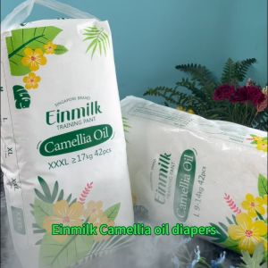 [3pcs Trial Pack] Einmilk Day & Night Tape Diaper 0.2cm Thinness High Absorbency Diapers with Camellia Oil Training Pant DIAT220