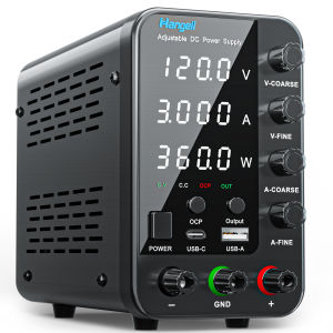 DC Power Supply 30V 10A 5A Variable Bench Power Supply Adjustable Lab Power Supply 60V 5A 120V 3A Voltage Regulator