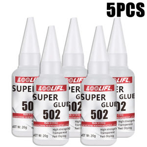 LOOLIFL | 502 Super Instant Glue Fast Curing Strong Bond Low Odor Multi Material Repair Adhesive for Metal Wood Plastic Ceramic Leather