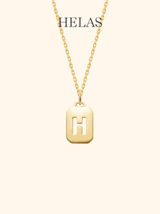 Helas | Luck Letter Necklace 14K Gold