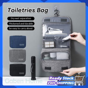Hanging Toiletries Bag Travel Cosmetic Storage Bags with Hook Multifunction Organizer Bathroom Separation Makeup Bag