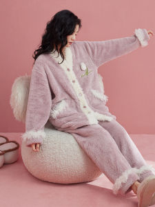 Warm Plush Fleece Pajama Set