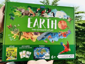 Bộ xếp hình 500 mảnh 2 chủ đề TRÁI ĐÂT và KHÔNG GIAN cho bé từ 7 8 9 10 tuổi chính hãng Sassi