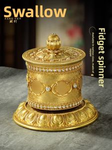 ZANGCUN | Copper Tibetan Style Rotation Drum for Car and Home Silent
