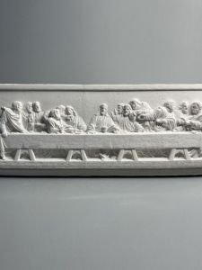 Phong Cách Bắc Âu Ins Bữa Tiệc Ly Thạch Cao Điêu Khắc Retro Cứu Trợ Trang Trí Nhà Đồ Trang Trí Leonardo Da Vinci 3D Tranh Sáng Tạo Handmade