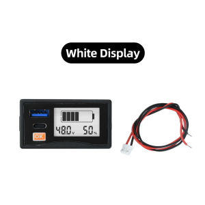 Aideepen | DC 12-24V Battery Voltage Capacity Indicator USB Type-C 30W output Acid Lithium LiFePO4 Car Motorcycle Voltmeter Voltage Gauge