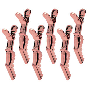 6pcs Non-slip Clip Crocodile Clip Plating Professional Hairdressing Perm Positioning Durable Portable Barber Shop Styling Tool