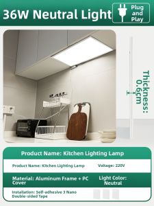 LAISILIMANWEI | Kitchen Cutting High Brightness Lighting Lamp Plug-in No Drilling Required