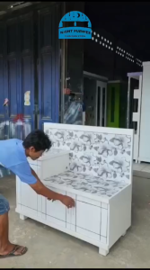 Rak kompor L rak kompor bahan multiplek rak kompor multiplek