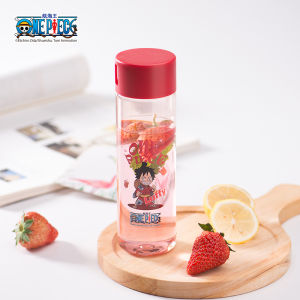 Portable Outdoor Plastic Water Cup One Piece Large Capacity Leaky Proof Handy Cup with Handle Cover for Students And Travel