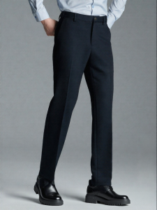Business Casual Pants Slim Fit Versatile Blue