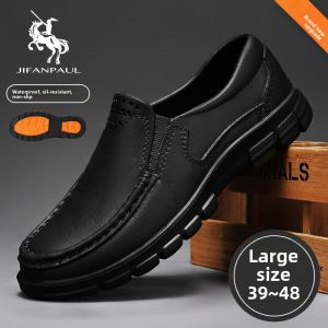 JIFANPAUL | Waterproof Oil Resistant Anti Slip Mens Rain Boots Low Cut Casual Work Shoes Durable Plastic Sole All Year Round Use Large Size 39 48