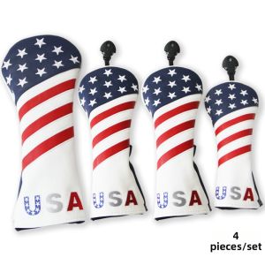 Waterproof Golf Club Head Cover with National Flag Embroidery
