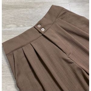 COD - JENNIE KNIT PANTS CELANA KULOT HIGHWAIST KNIT KANCING 2