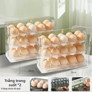 PAKCHOICE | Tổ Chứa Trứng Dành Riêng Cho Cửa Bên Tủ Lạnh Có Thể Lật
