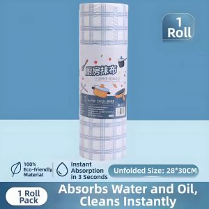 PISSA | Lazy Person Dry Wet Dual Use Kitchen Paper Towel Non-Stick Oil Absorbent