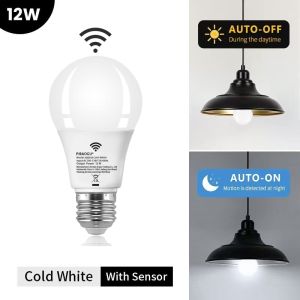 Radar Motion Sensor Light Bulb E26 110V 12W LEDNight LightBedroomGardenLED Bulbs For Home