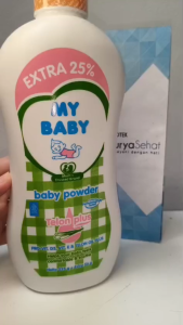 MY BABY POWDER TELON PLUS 225g + EXTRA 56g Bedak Untuk Melindungi Kulit Bayi