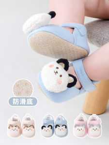 Baby Bear Socks with Magic Tape Soft Bottom Newborn Shoes Summer Comfortable Cotton Infant Footwear Easy to Put on And off