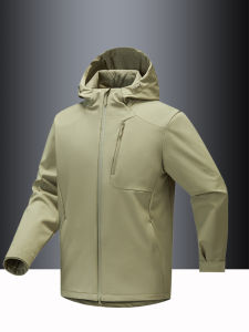 CHAFEI | Windproof Waterproof Outdoor Jacket Mens Softshell Jacket Hooded