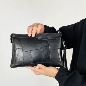 Tas Tangan Clutch Handbag Pria Wanita Dompet Tangan Kulit PU Import Premium Keren