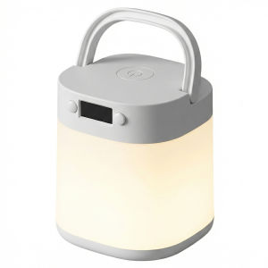 Nursery Night Light with Clock Portable Breastfeeding Night Lamp Rechargeable for Toddler Kids Adults Bedroom Living Room