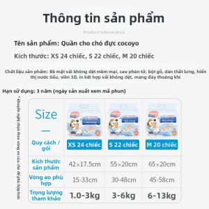 Cocoyo | Tã Phòng Ngừa Cho Chó Đực 2-6 Pound