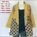 Vest Enzy #2 Batik Solo Atasan Kerja Outer Wanita Bolero Batik Outer Batik Wanita. 