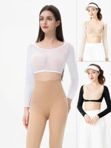 PGM | Summer Ice Silk Sun Protection Sporty Womens Underwear White Long Sleeve Top