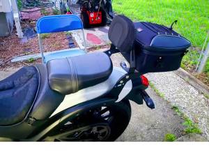 Motorcycle Rear Luggage Cargo Rack With Passenger Sissy Bar Backrest Cushion Pad For Kawasaki Vulcan S650 VN650 VN 650 2015-2019