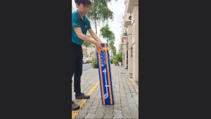 Máy cắt cỏ dùng pin 20v WADFOW WGTP511 kèm pin và sạc 5 lưỡi nhựa lưỡi kim loại 1 lưỡi cưa