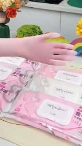 Găng tay cao su siêu dai làm bếp nấu ăn rửa chén hộp 30 bao tay nhà bếp đa năng tái sử dụng nhiều lần