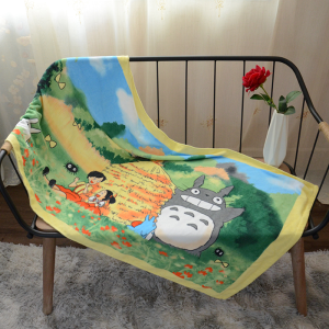 Absorbent Cotton Bath Towel 130x70cm Cartoon Cat Design Adult Home Use Anime Towel Soft Comfortable Large Size Towel