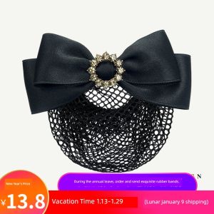 Nurse Style Hair Accessories Womens Professional Hairnet Bun Headwear Butterfly Knot Hair Clip Fresh 2025 New Design