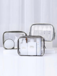 Transparent Waterproof Large Capacity Makeup Bag Portable Travel Cosmetic Storage Organizer Ins Style Womens Wash Bag