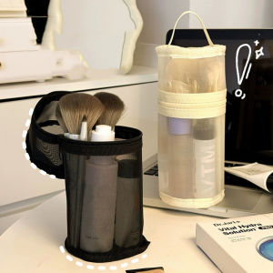 NALA Lưới dual-sử dụng trang điểm bàn chải lưu trữ túi xách tay bàn chải trường hợp đơn giản công suất lớn bàn chải xô chủ du lịch đứng lên túi