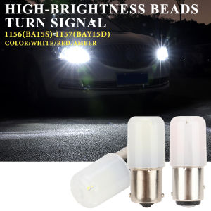 KEVANLY | 2pcs P21W Led 1156 BA15S 1157 BAY15D P21/5W R5W R10W White Red Yellow 18SMD 3030 Bulb 12V Car Turn Signal Lights Reverse Lamp